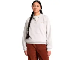 Timberland Womens Rugby Polo Sweatshirt lght oatml hthr XXS