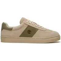 Timberland für Herren. TB0A43GGEUP1 Beigefarbene Leder-Sneaker ?Lisbon Street? (39 W), Wohnung, Schnürsenkel, Lässig