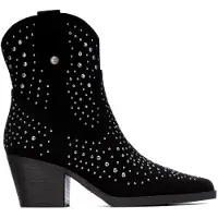 Xti für Damen. 14619202-NEGRO Stiefeletten 146192 schwarz (37), 5 bis 8 cm, Reißverschluss, Lässig
