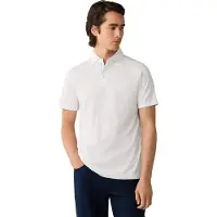 Hackett London für Herren. HM5600197 Poloshirt Jersey Kurzarm klassische Passform gebrochenes Weiß (L), Lässig, Baumwolle