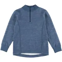 Joha - Kid's Blouse with Zipper - Merinopullover Gr 110 blau