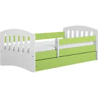 RAUMHIRSCH FURNITURE raumhirsch KINDERBETT CLASSIC mit Schublade und Matratze Grün 90/65/144