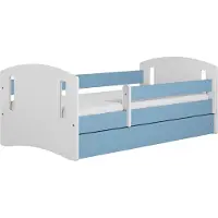 RAUMHIRSCH FURNITURE raumhirsch KINDERBETT CLASSIC II mit Schublade und Matratze Blau 90/65/144