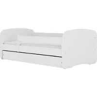 RAUMHIRSCH FURNITURE raumhirsch Kinderbett Jugendbett ohne Muster 70x140, 80x160, 80x180 cm - Komplettset mit Matratze, Schublade & Rausfallschutz