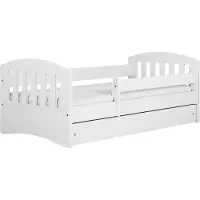 RAUMHIRSCH FURNITURE raumhirsch KINDERBETT CLASSIC mit Schublade und Matratze Weiß 90/65/184