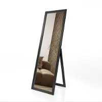 Styler Standspiegel SICILIA 46x146 cm Ganzkörperspiegel MDF Rahmen Holzoptik rechteckig Standspiegel Flur Schlafzimmer Ankleidezimmer