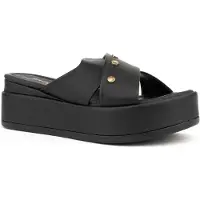 Sergio Moretti Damen Pantoletten SM6015-5886BLK Farbe: Schwarz Größe: 36