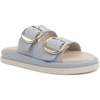 Sergio Moretti Damen Pantoletten SM6015-6249SBLU Farbe: Blau Größe: 38