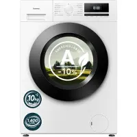 Homex WF1014H1A-W Waschmaschine 10kg Frontlader 1400 U/min Dampffunktion Inverter leise Weiß [EEK A]