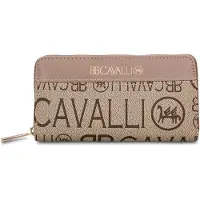 B Cavalli Damengeldbörse mit Reißverschluss und Blau mit Monogramm Blu UNICA 19x10x3 cm 1469-BLUE