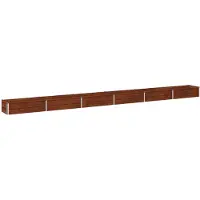 Syfax Hochbeet im Garten Rostig 480 x 40 x 24 cm Pappe
