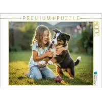 CALVENDO Puzzle Wiesenflausch, kleine Pfoten im großen Grün. | 2000 Teile Lege-Größe 90 × 67 cm Foto-Puzzle für glückliche Stunden