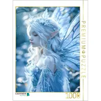 CALVENDO Puzzle , "Die Fee der Eisblumen" | 1000 Teile, fertige Größe: 64 x 48 cm | Ein hochwertiges Puzzle mit einem schönen Motiv für stundenlangen Puzzlespaß