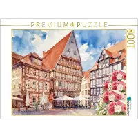 CALVENDO Puzzle Hildesheim | 1000 Teile Lege-Größe 64 × 48 cm Foto-Puzzle für glückliche Stunden