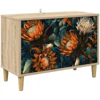 Syfax TV-Schrank LOCHEM 69 x 33 x 50 cm Sonoma Holzwerkstoff