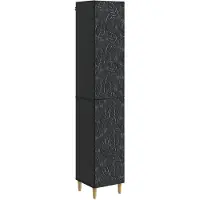 Syfax Schrankset 2 stk. Schwarz Holzwerkstoff