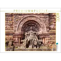 CALVENDO Puzzle: Sandstein-Statue von Kaiser Friedrich I. – Barbarossa – am Kyffhäuser-Denkmal | 2000 Teile, fertige Größe: 90 x 67 cm | Fotopuzzle für entspannte Stunden