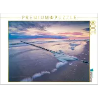 CALVENDO Puzzle, "Morgenröte am Strand" | 1000 Teile, fertige Größe: 64 x 48 cm | Fotopuzzle für entspannte Stunden