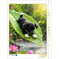 CALVENDO Puzzle Die Blattrutsche | 2000 Teile Lege-Größe 90 × 67 cm Foto-Puzzle für glückliche Stunden
