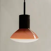 Grupa Products Pendellampe Onda, pfirsichfarben, Ø 17 cm, Glas, GU10