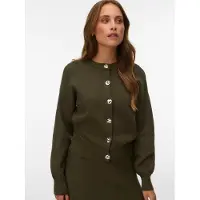 Vero Moda Strickjacke "VMNOELLA LS O-NECK CARDIGAN BOO" Materialmix