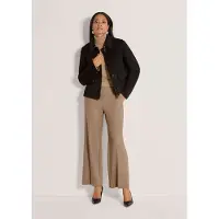 MADELEINE Kurzjacke "Jacke Doubleface-Jacke in kastiger Form", Damen, Gr. 40, braun (schwarz, caramel), Modern, regular fit, V-Ausschnitt, Jacken Kurzjacke