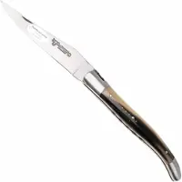 Laguiole En Aubrac Fly N12, L0712IIJ12PCF, Sandvik 12C27, Solid Horn Taschenmesser, 12 cm