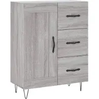 vidaXL Sideboard Grau Sonoma 69,5x34x90 cm Holzwerkstoff