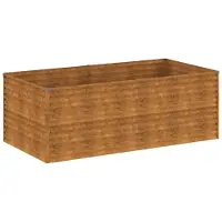 vidaXL Hochbeet 196x100x69 cm Cortenstahl