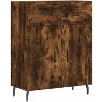 vidaXL Sideboard Räuchereiche 69,5x34x90 cm Holzwerkstoff