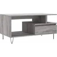 vidaXL Couchtisch Grau Sonoma 90x49x45 cm Holzwerkstoff