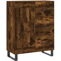 vidaXL Sideboard Räuchereiche 69,5x34x90 cm Holzwerkstoff