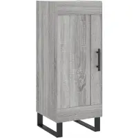 vidaXL Sideboard Grau Sonoma 34,5x34x90 cm Holzwerkstoff