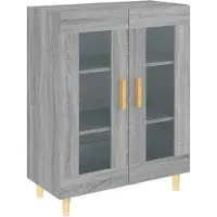 vidaXL Sideboard Grau Sonoma 69,5x34x90 cm Holzwerkstoff