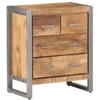 vidaXL Sideboard 60x35x70 cm Raues Mangoholz