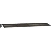 vidaXL Türvordach Schwarz 350x75 cm Polycarbonat