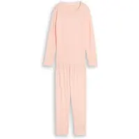 Tom Tailor Schlafanzug , Damen, Gr. 44, rosa (rot, light, dots), Obermaterial: 100% Baumwolle, Homewear-Sets Schlafanzug