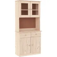 vidaXL Highboard ALTA 77x35x165 cm Massivholz Kiefer