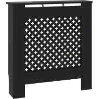 vidaXL MDF Heizkörperverkleidung Schwarz 78 cm