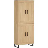 vidaXL Highboard Sonoma-Eiche 69,5x34x180 cm Holzwerkstoff