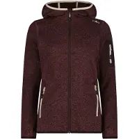 CMP Woman Fleece Fleece Jacket Fixed Hood black berry-lighter (21CZ) 40