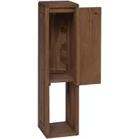 vidaXL Badezimmer Seitenregal Natur 25 x 25 x 100 cm Massivholz Teak