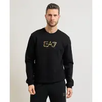 EA7 für Herren. 7M001563_AF17787 Premium Label Sweatshirt schwarz (3XL), Lässig, Baumwolle