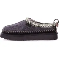 Ugg Tasman Biarritz Damen Hausschuhe aus Wildleder mit Wollfutter Schwarz 36 EU