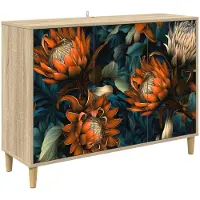 Syfax Sideboard LOCHEM Sonoma 102 x 33 x 75 cm Holzwerkstoff