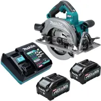 Makita HS 003 GM201 Akku Handkreissäge 40 V max. 190 mm Brushless + 2x Akku 4,0 Ah + Ladegerät