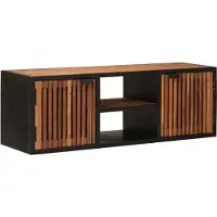 Syfax Handgemachter TV-Schrank 105 x 30 x 35 cm Massivholz Mango