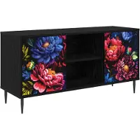 Syfax TV-Schrank KIEL 102 x 33 x 51 cm Schwarz Eichen-Optik
