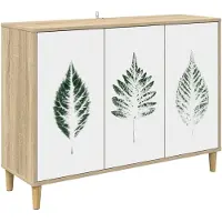 vidaXL Sideboard HANAU Sonoma 102 x 33 x 75 cm Holzwerkstoff