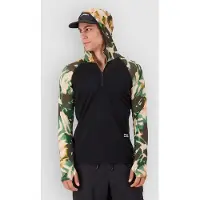 Mons Royale - Temple Merino Long Sleeve Hood - Merinolongsleeve Gr S schwarz
